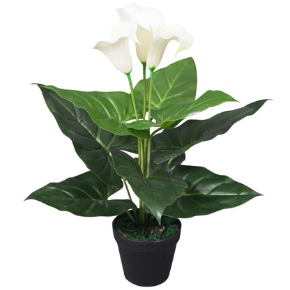 Künstliche Flamingoblume Mit Topf 90 Cm Und Gelb