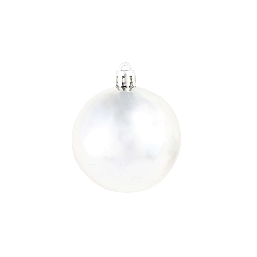 100-Tlg. Weihnachtskugel-Set 3/4/6 Cm Silbern