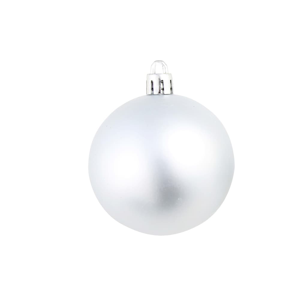 100-Tlg. Weihnachtskugel-Set 3/4/6 Cm Silbern