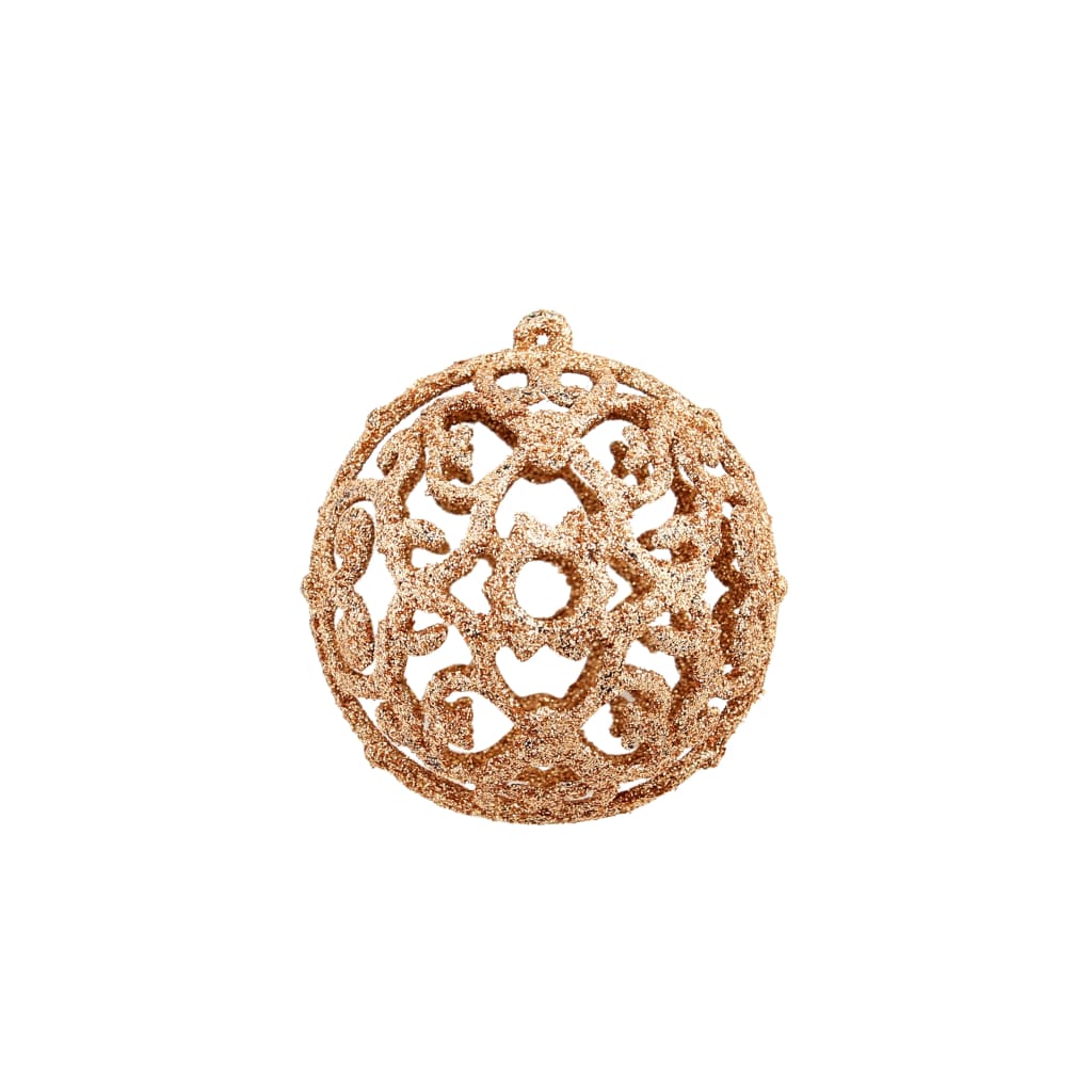 100-Tlg. Weihnachtskugel-Set 3/4/6 Cm Roségold