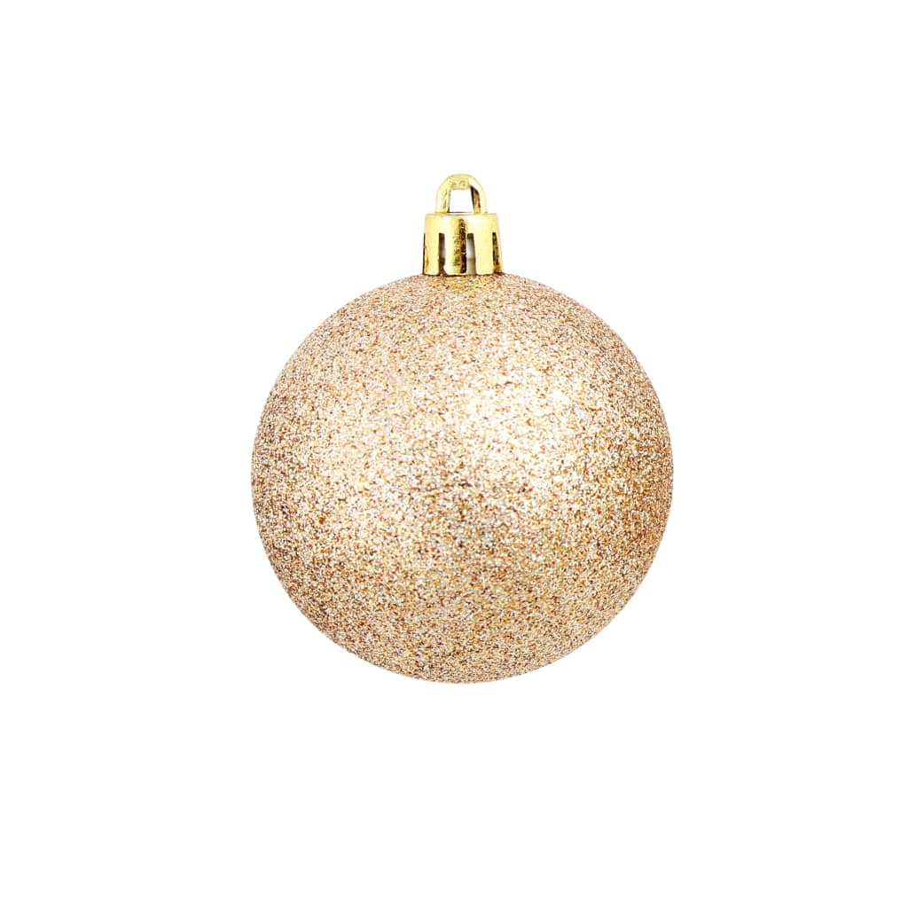 100-Tlg. Weihnachtskugel-Set 3/4/6 Cm Roségold