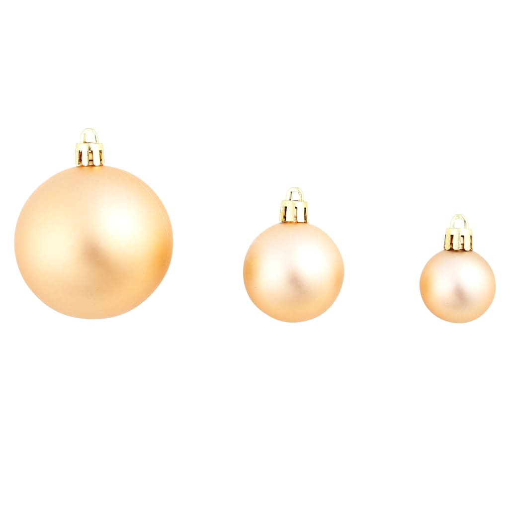 100-Tlg. Weihnachtskugel-Set 3/4/6 Cm Roségold