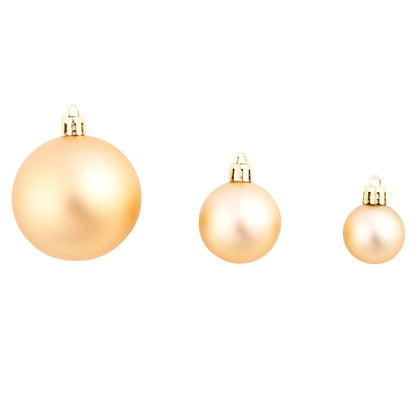 100-Tlg. Weihnachtskugel-Set 3/4/6 Cm Roségold