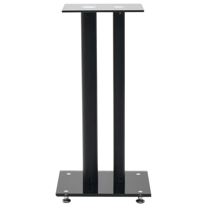 Lautsprecherständer 2 Stk. Doppelsäulen-Design Hartglas