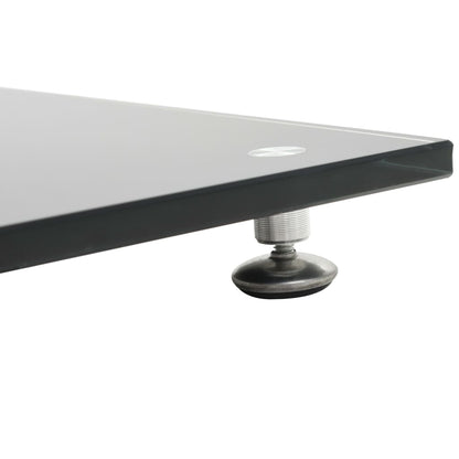 Lautsprecherständer 2 Stk. Doppelsäulen-Design Hartglas