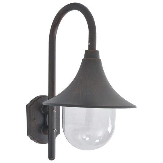 Garten-Wandleuchte E27 42 Cm Aluminium Bronze