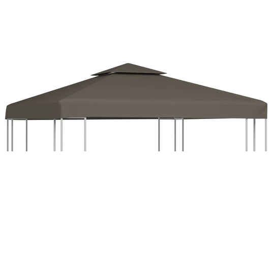 Pavillon-Dachplane Mit Kaminabzug 310 G/M² Taupe
