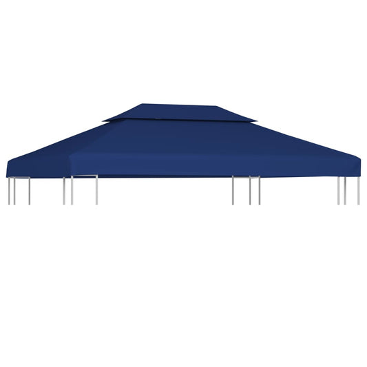 Pavillon-Dachplane Mit Kaminabzug 310 G/M² Blau
