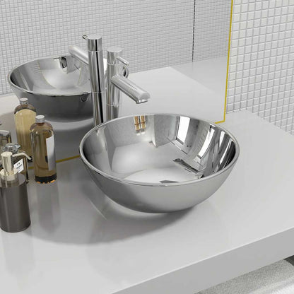 Waschbecken Keramik Rund