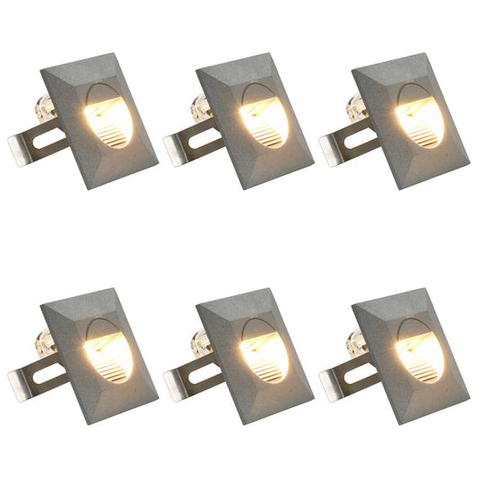 Außenwandleuchten 6 Stk. Led 5 W Silbern
