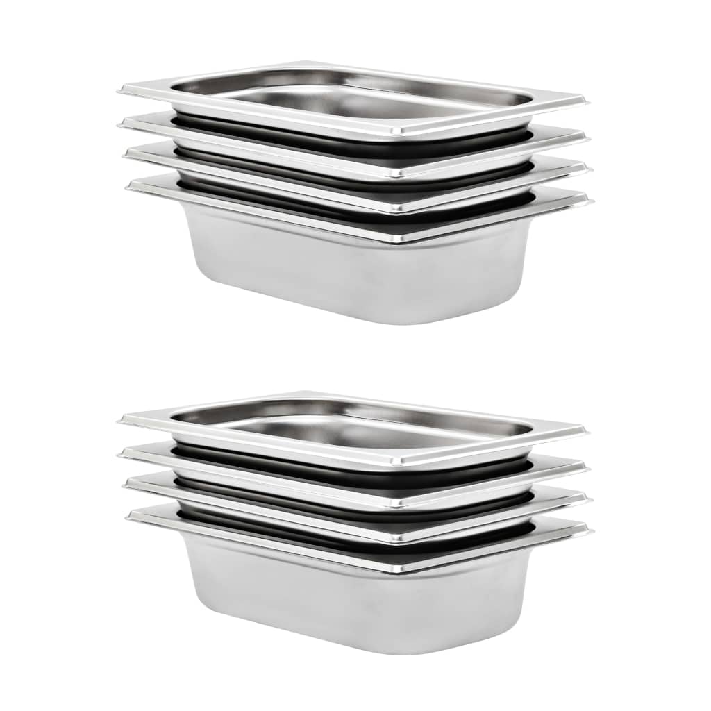 Gastronormbehälter 4 Stk. Gn 1/4 150 Mm Edelstahl