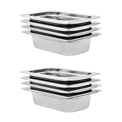 Gastronormbehälter 4 Stk. Gn 1/4 150 Mm Edelstahl