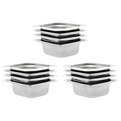 Gastronormbehälter 8 Stk. Gn 1/6 200 Mm Edelstahl