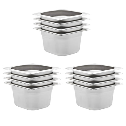 Gastronormbehälter 8 Stk. Gn 1/6 200 Mm Edelstahl