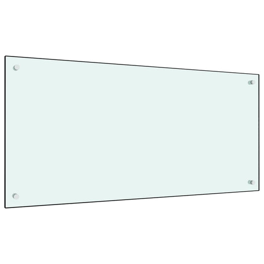 Küchenrückwand Hartglas Weiß