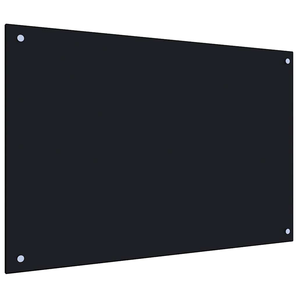 Küchenrückwand Hartglas Schwarz
