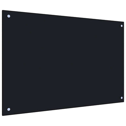 Küchenrückwand Hartglas Schwarz