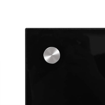 Küchenrückwand Hartglas Schwarz