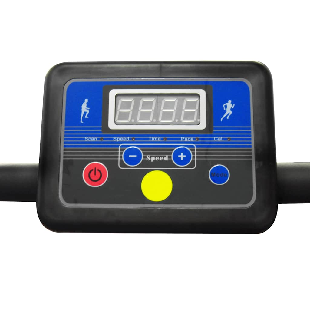 Elektrisches Laufband 100X35 Cm Schwarz Und Silber