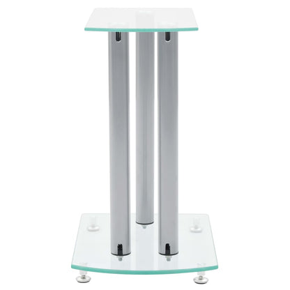 2X Luxus Lautsprecherständer Glas Lautsprecher Neu