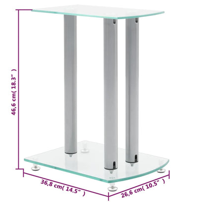 2X Luxus Lautsprecherständer Glas Lautsprecher Neu