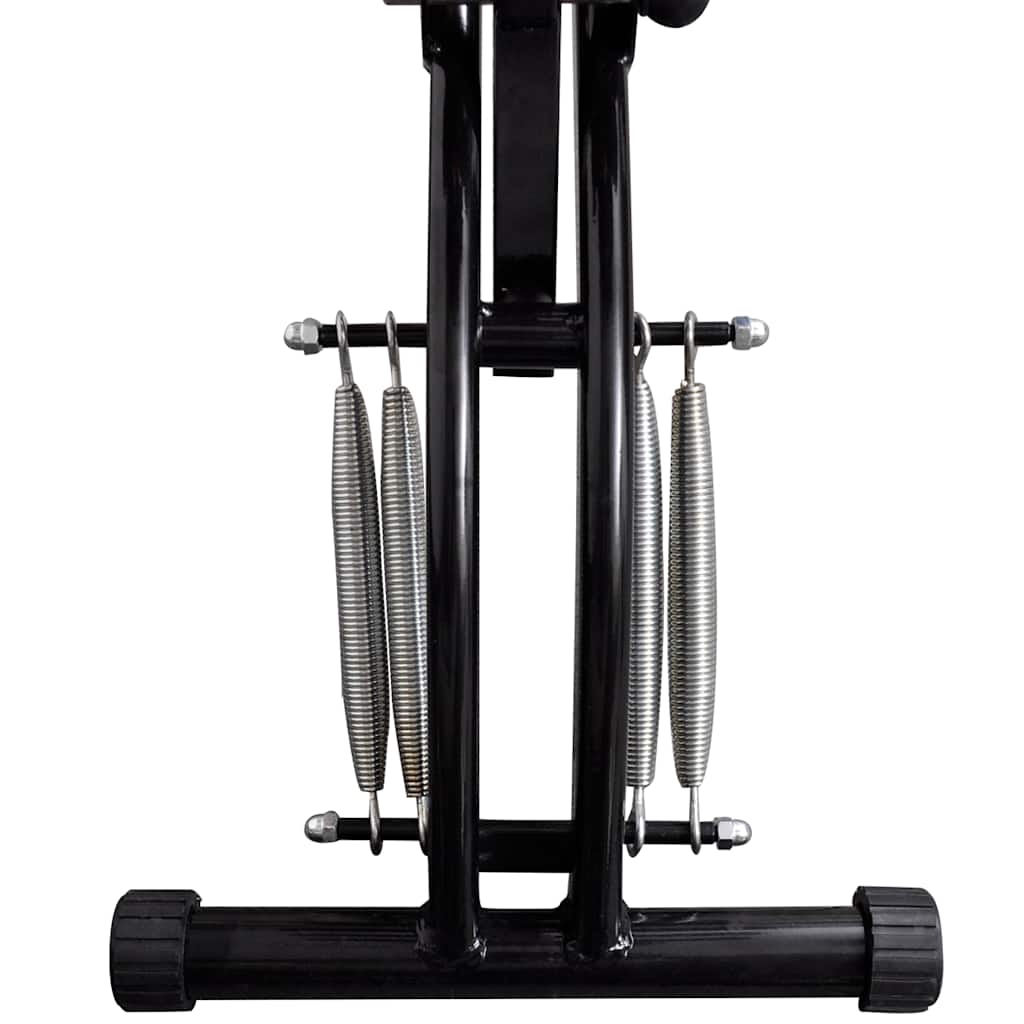 L-Förmiger Bauch Toner Schwarz Und Orange 117 X 34 X 96 Cm