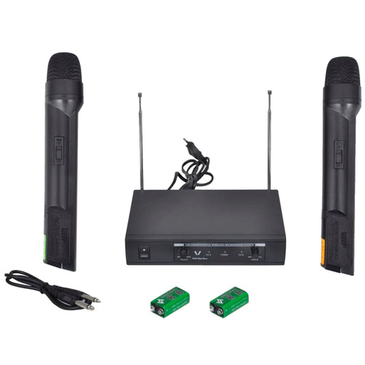 Receiver Mit 2 Funkmikrofonen Ukw/Vhf