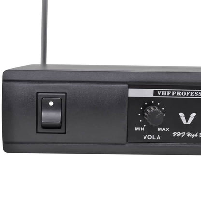 Receiver Mit 2 Funkmikrofonen Ukw/Vhf