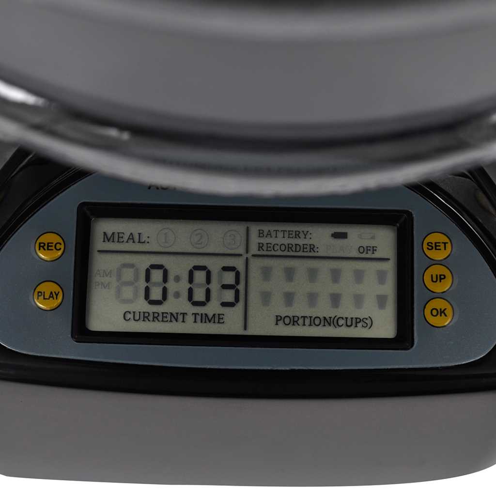 Futterautomat Für Haustiere Schwarz 38,8 X 21,8 X 38,6 Cm