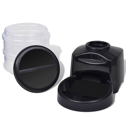 Futterautomat Für Haustiere Schwarz 38,8 X 21,8 X 38,6 Cm