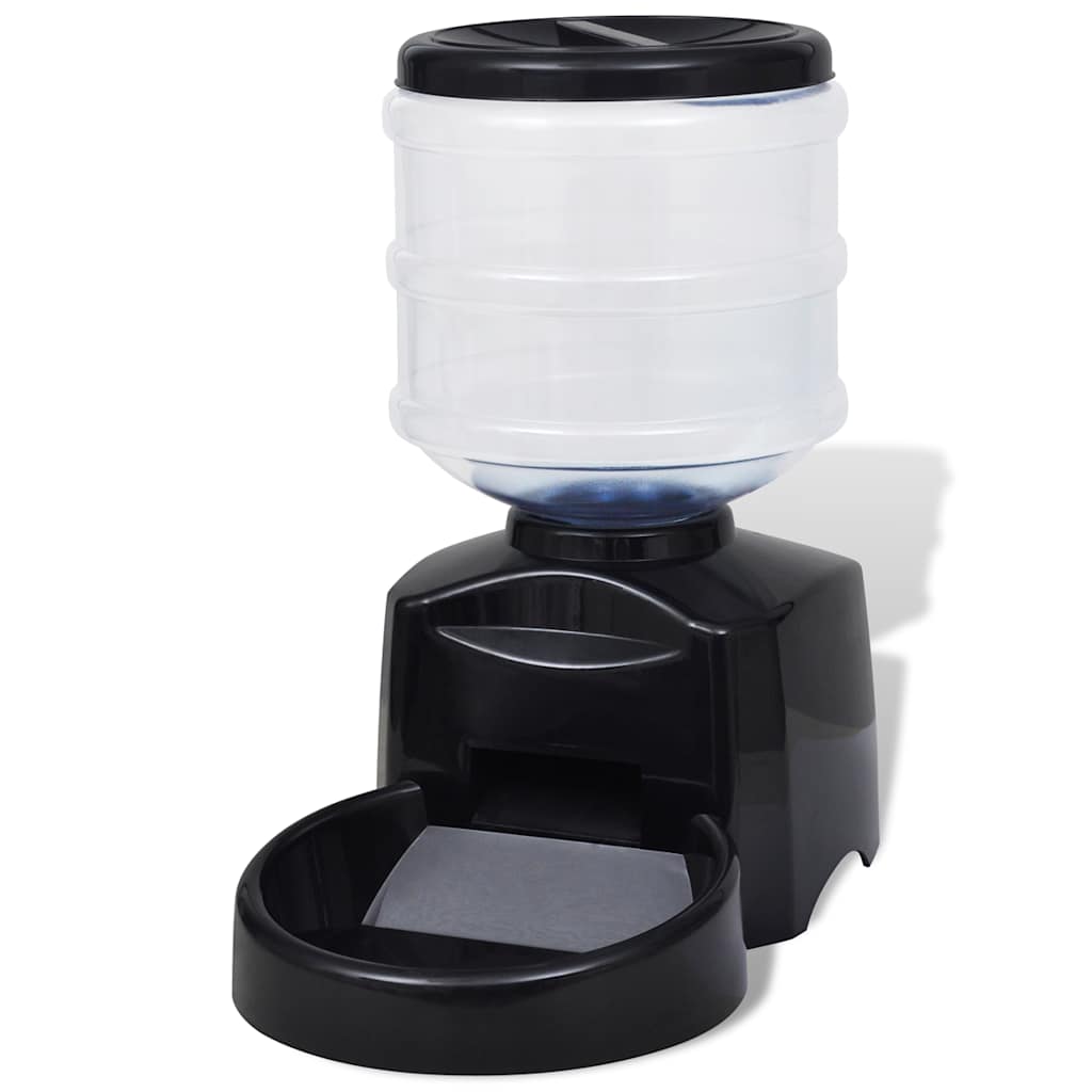 Futterautomat Für Haustiere Schwarz 38,8 X 21,8 X 38,6 Cm