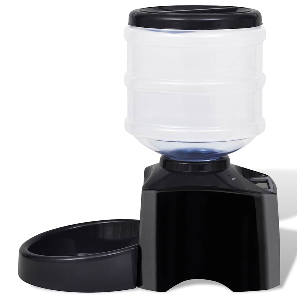 Futterautomat Für Haustiere Schwarz 38,8 X 21,8 X 38,6 Cm