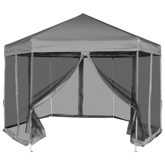 Hexagonal Pop-Up Zelt Mit 6 Seitenwänden 3,6X3,1 M