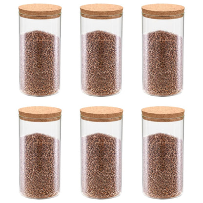 Vorratsgläser Mit Korkdeckel 6 Stk. 650 Ml