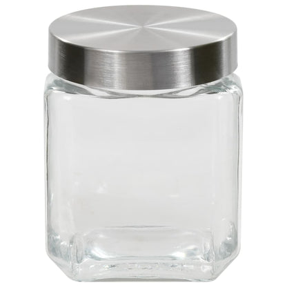 Vorratsgläser Mit Silbernem Deckel 6 Stk. 800/1200/1700 Ml