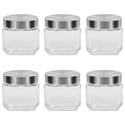Vorratsgläser Mit Silbernem Deckel 6 Stk. 800 Ml