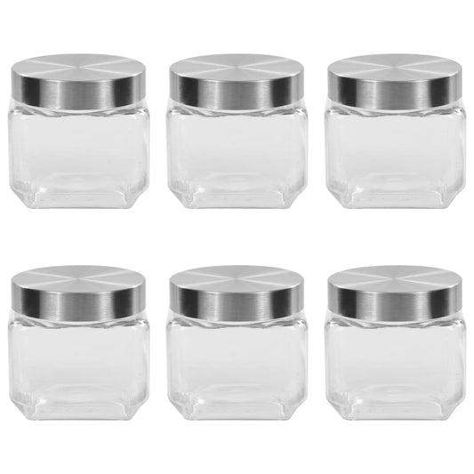 Vorratsgläser Mit Silbernem Deckel 6 Stk. 800 Ml