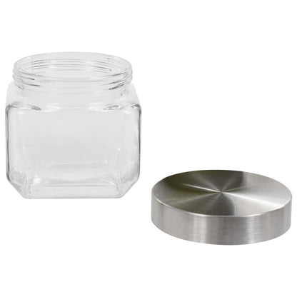 Vorratsgläser Mit Silbernem Deckel 6 Stk. 800 Ml