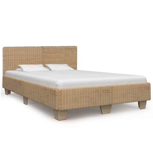 Bettrahmen Rattan Handgeflochten