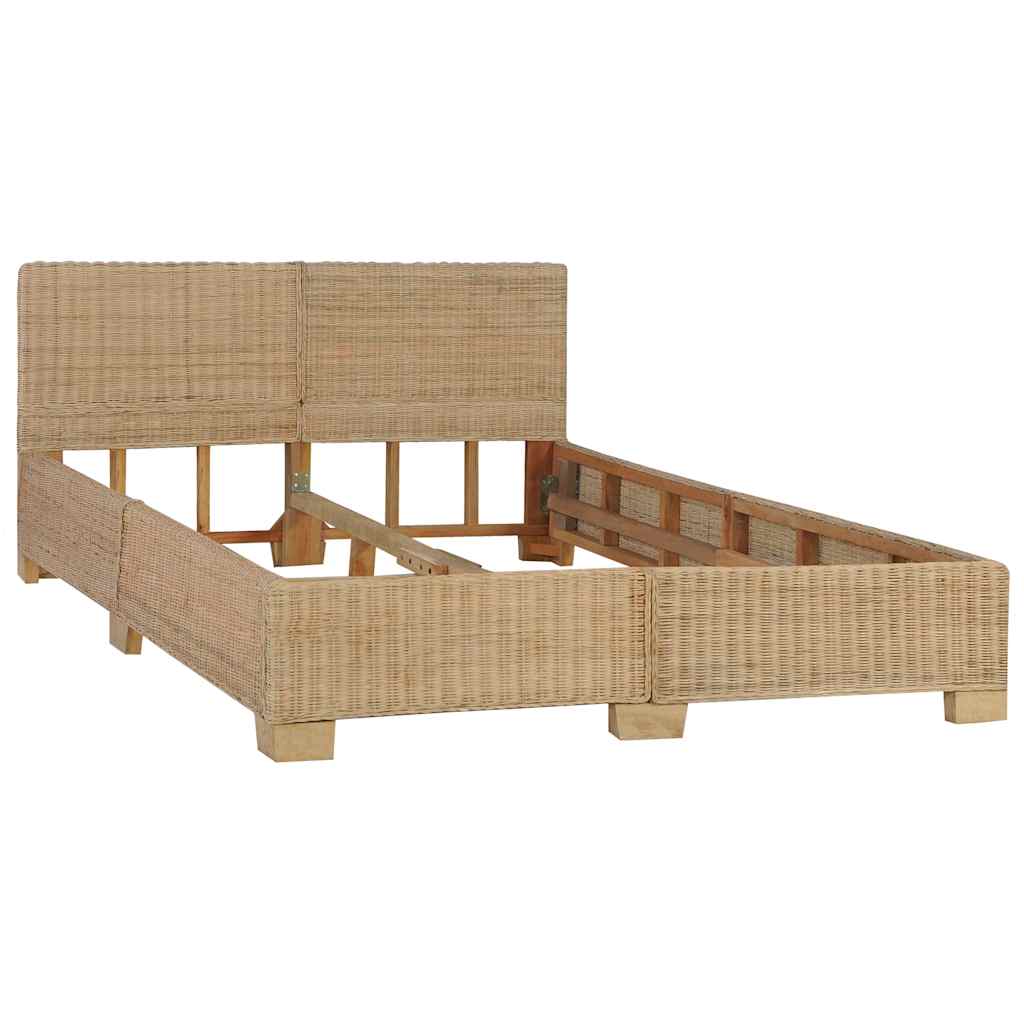 Bettrahmen Rattan Handgeflochten
