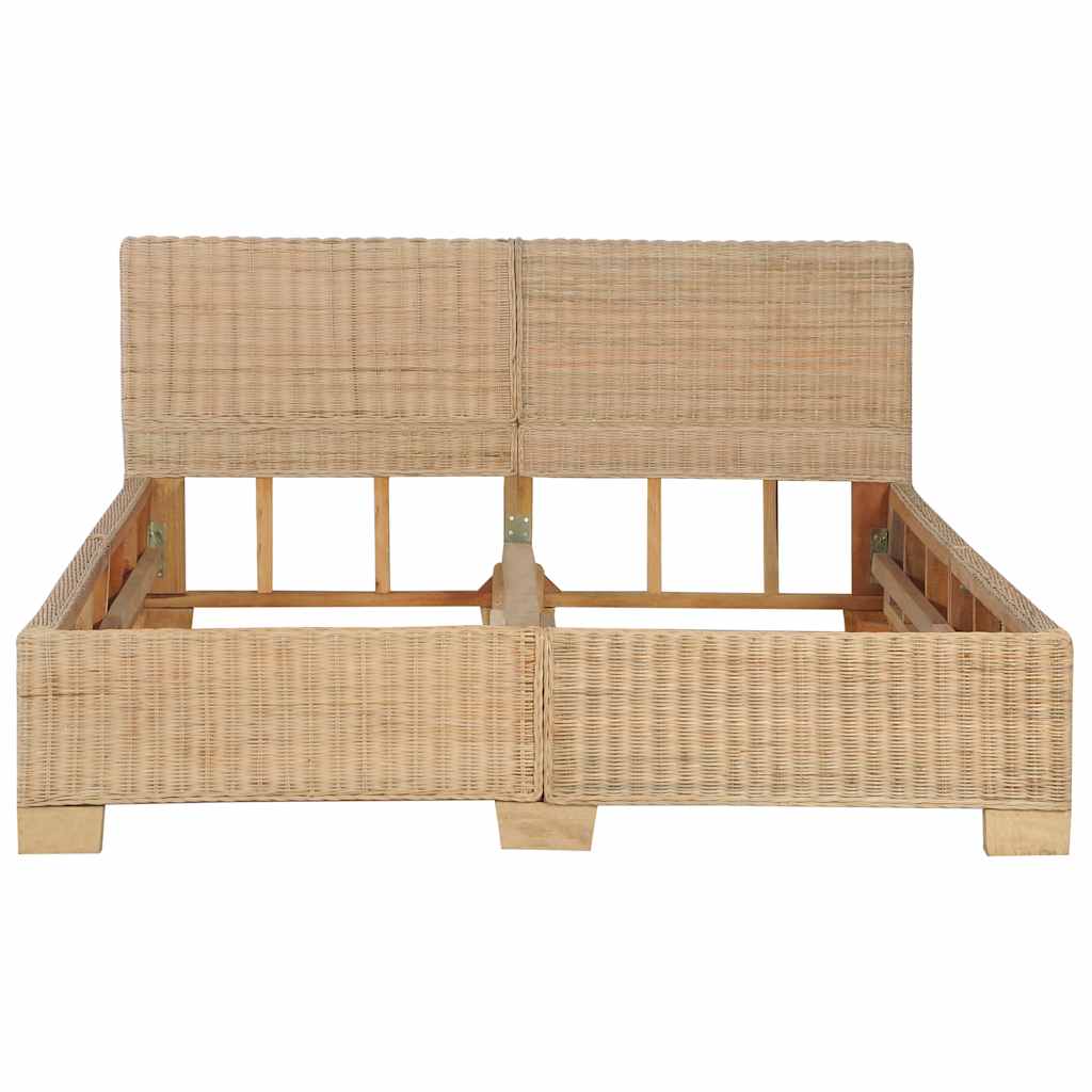 Bettrahmen Rattan Handgeflochten
