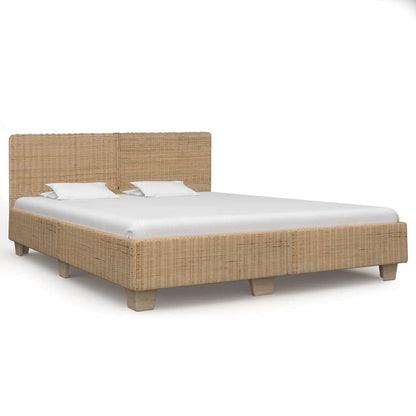 Bettrahmen Rattan Handgeflochten