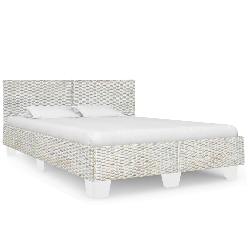 Bettrahmen Rattan Handgeflochten