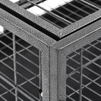 Hundekäfig Heavy Duty Mit Rollen Stahl