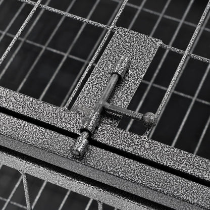 Hundekäfig Heavy Duty Mit Rollen Stahl