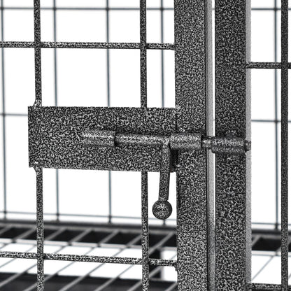 Hundekäfig Heavy Duty Mit Rollen Stahl