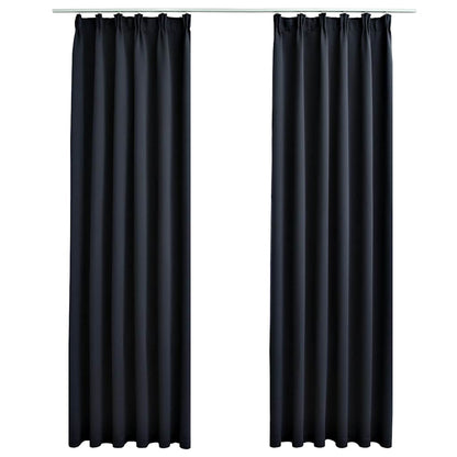 Verdunkelungsvorhänge Mit Haken 2 Stk. 140X225Cm