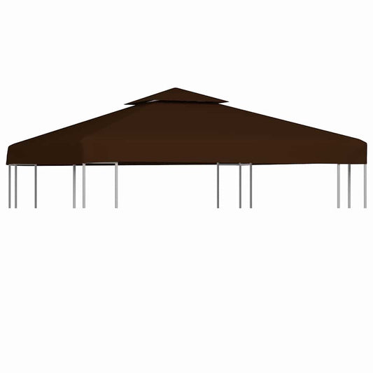 Pavillon-Dachplane Mit Kaminabzug 310 G/M² Braun