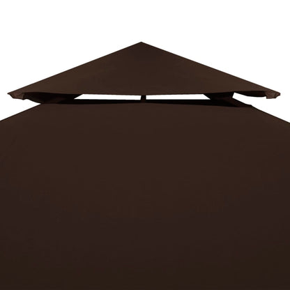 Pavillon-Dachplane Mit Kaminabzug 310 G/M² Braun