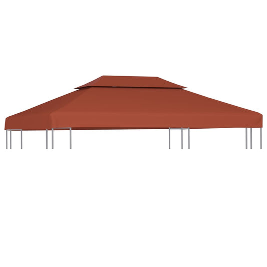 Pavillon-Dachplane Mit Kaminabzug 310 G/M² Terrakotta
